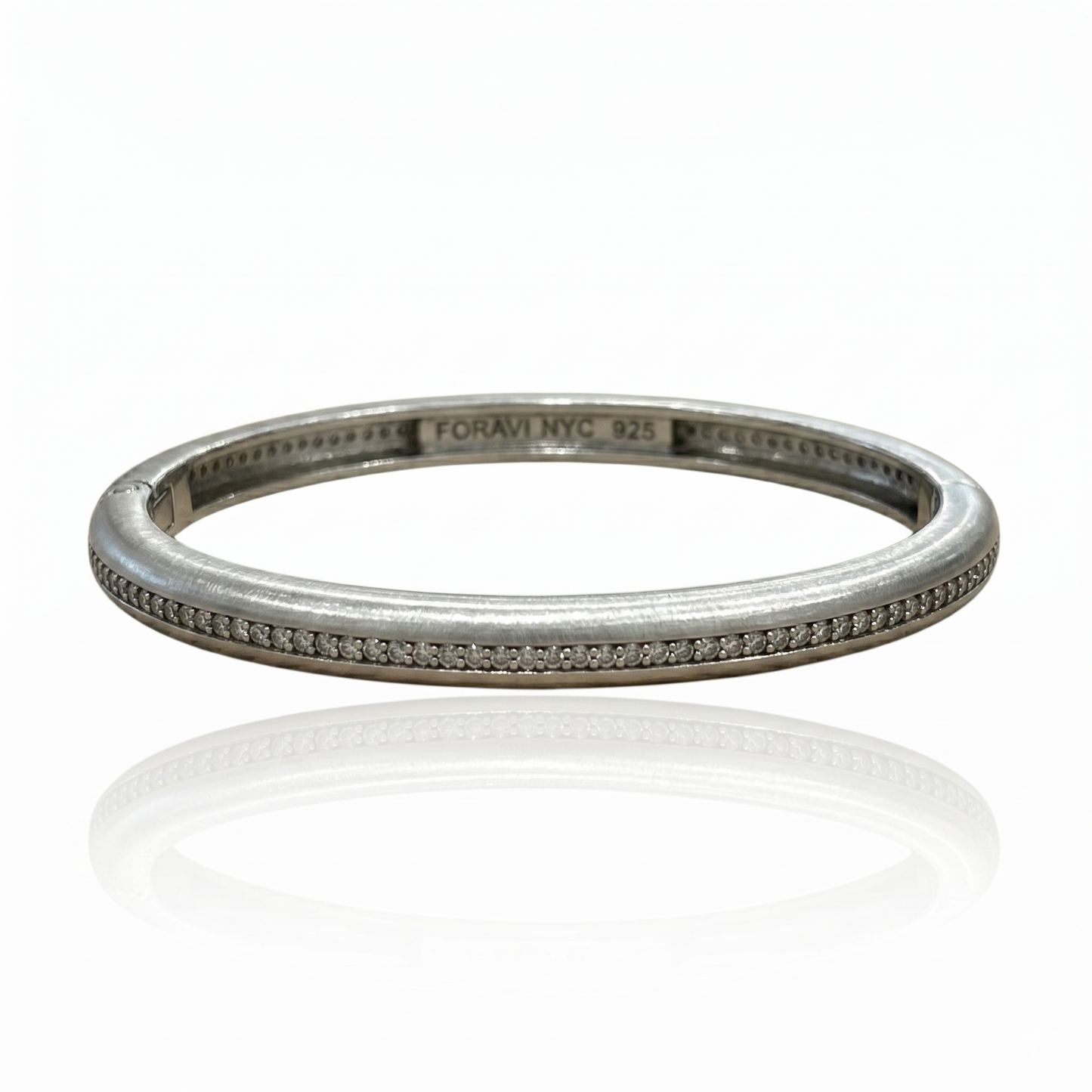 Silver Pave Bangle