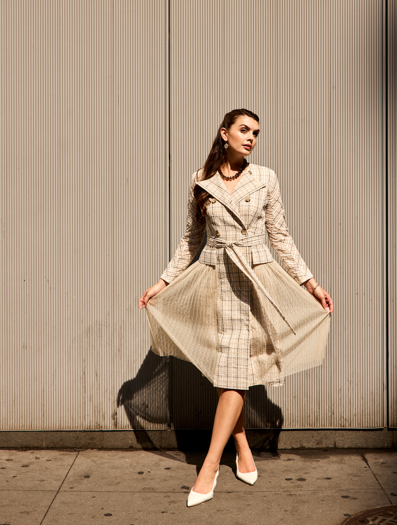 Nora Check Dress