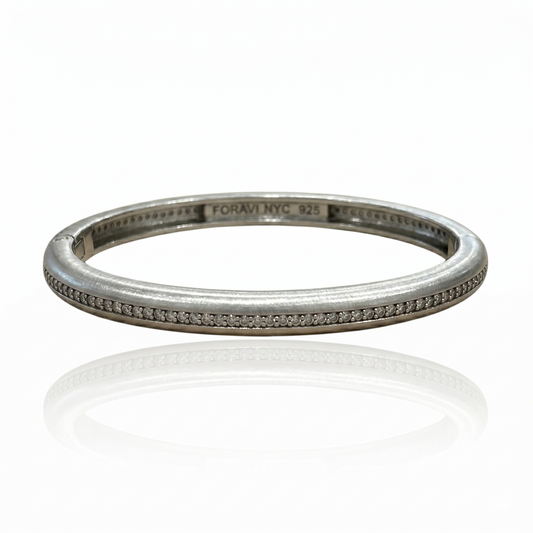 Silver Pave Bangle